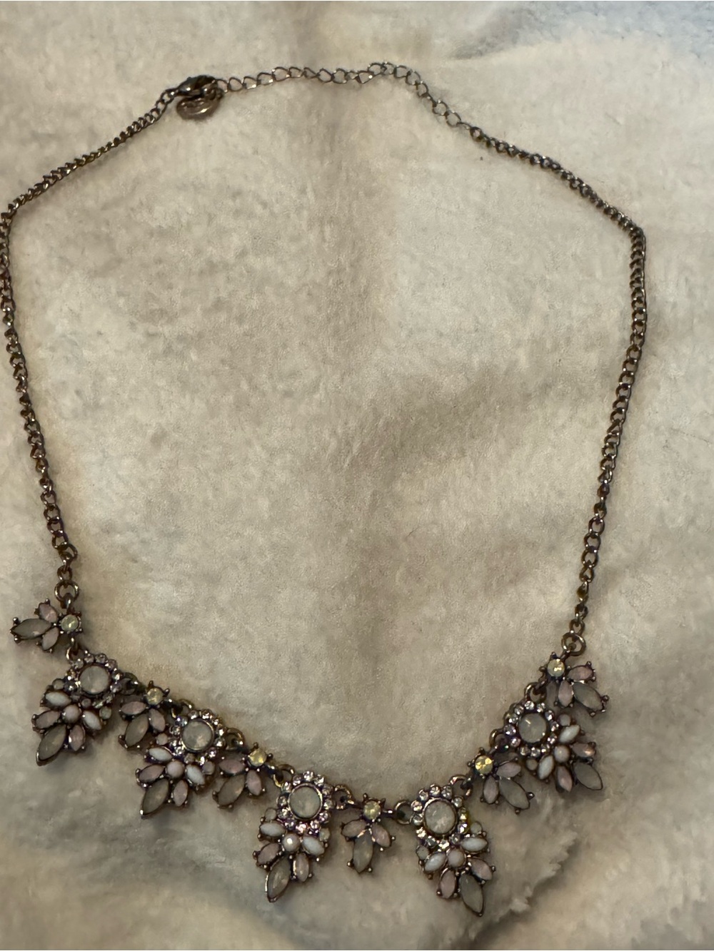 Delicate Pink Floral Statement Necklace - Women Jewelry